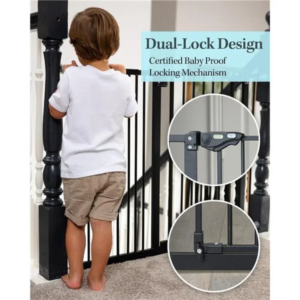 39.6” Dog Gate for Stairs & Doorways,30